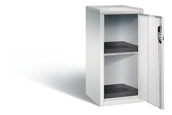 C+P Umweltschrank Acurado, H1000xB502xT500mm, Farbe: Lichtgrau, Muldengriff, 8721-316 S10036