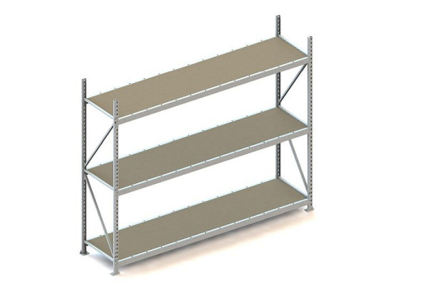 Meta MINI-RACK GR 2200x2600x650 mm, verzinkt, mit Spanplatten, Bodenanzahl: 3, 20051259