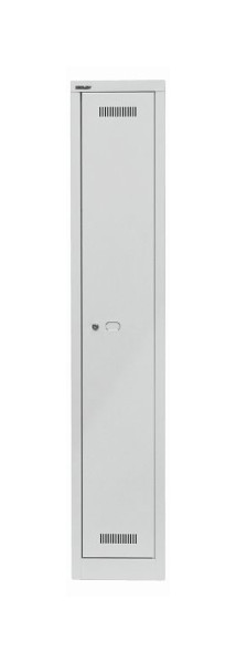 Bisley MonoBloc™ Garderobenschrank, 1 Abteil, 1 Fach, lichtgrau, ML03S1645