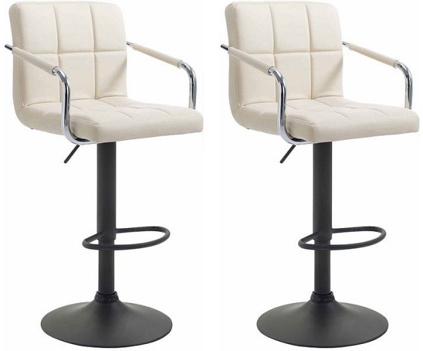 CLP Barhocker Lucy V2 schwarz, creme, VE: 2 Stück, 315817