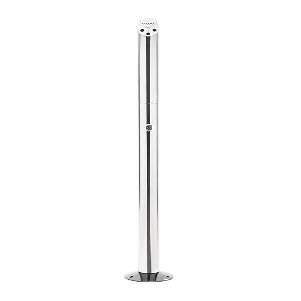 Bolero Zigarettensäule Standmodell, Edelstahl, 92 x 7,5 cm, CG045