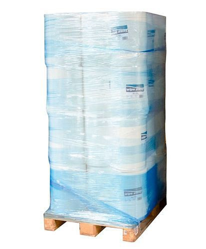 DENIOS Robuste Reinigungstücher aus Zellulose, 3-lagig, weiß, 1 Palette, 30 Rollen à 350 m, 289748