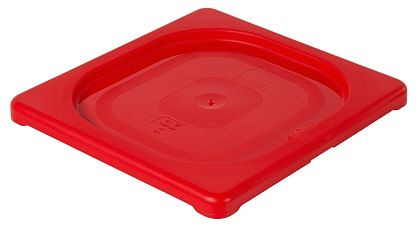 Contacto GN-Deckel 1/6, rot aus Polypropylen, 5525/169