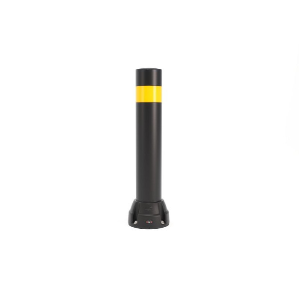 Stein HGS BOPLAN® Flex Impact® BO125L Schutzpoller, verzinkt, Schwarz mit gelbem Streifen, 750 mm, 70585.0004
