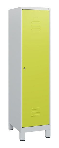 C+P Umkleidespind Classic PLUS, Füße, 1630x400x500mm, 7035/0024, Zylinderschloss, 0800105-12 S10025