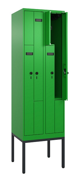 C+P Z-Spind Evolo PLUS, Gestell, 4 Fächer, 2120x600x500mm, 6037/6037, Drehriegel, 0490337-204 S10029