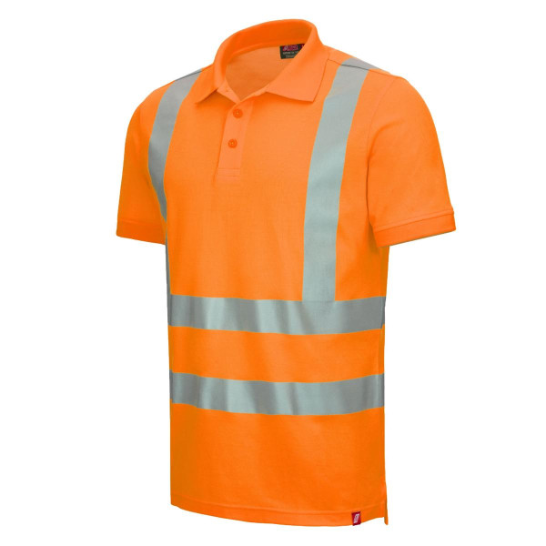 NITRAS MOTION TEX VIZ, Warnschutz-Poloshirt, Kurzarm, Größe: S, Farbe: neonorange, VE: 20 Stück, 7013-4100-S