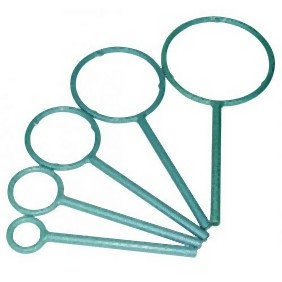 JUCHHEIM Ring mit Temperguss-Muffe, Ø 160 mm, Stahl pulverbeschichtet, 04980