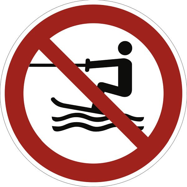 Moedel Wasserski-Aktivitäten verboten ISO 20712-1, Aluminium, Ø 400 mm, 58546