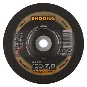 Rhodius PROline RS38 Schruppscheibe, Durchmesser [mm]: 180, Stärke [mm]: 7, Bohrung [mm]: 22.23, VE: 10 Stück, 200442