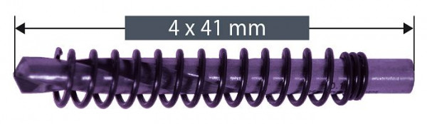 Karnasch Ersatz-Zentrierbohrer mit Feder 4x41mm, VE: 10 Stück, 210034