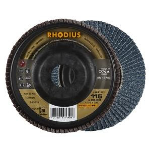 Rhodius PROline LSZ P1 Lamellenschleifscheibe, Durchmesser [mm]: 115, Bohrung [mm]: 22.23, VE: 10 Stück, 202531