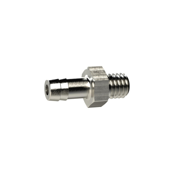 Riegler Einschraubschlauchtülle, M3, für Schlauch LW 3, Messing vernickelt, 135339