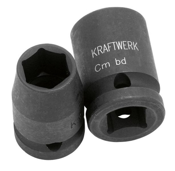 Kraftwerk 1/2" Schlag-Stecknuss 24 mm, Länge: 38 mm, 380240