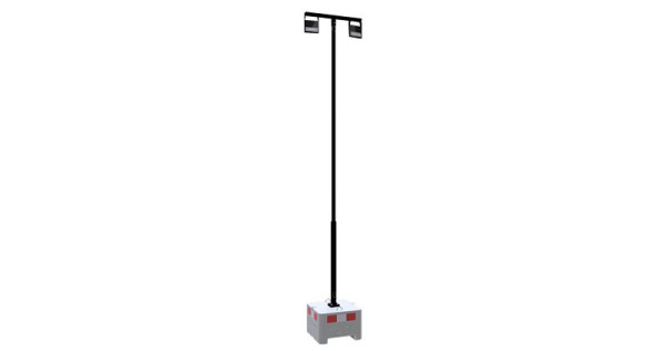 Schake Lampenmast SET2, bestehend aus: 3F121, 353160-RAL9005, 3531T-RAL9005, 3531S1, E1Y0870, E1U8, 353160-RAL9005-SET2