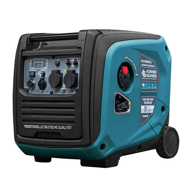 Könner & Söhnen Inverter-Generator + Tragbare Powerstation KS 100PS, 230 V, KS 4000iE S