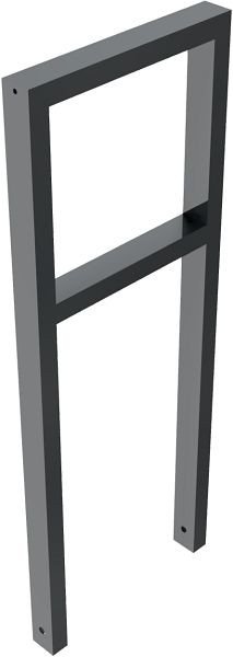 Schake Anlehnbügel aus Stahlrohr Rechteckrohr, 60 x 40 mm, mit Querholm, Gesamtbreite: 450 mm, feuerverzinkt und beschichtet DB 703, 457_045B