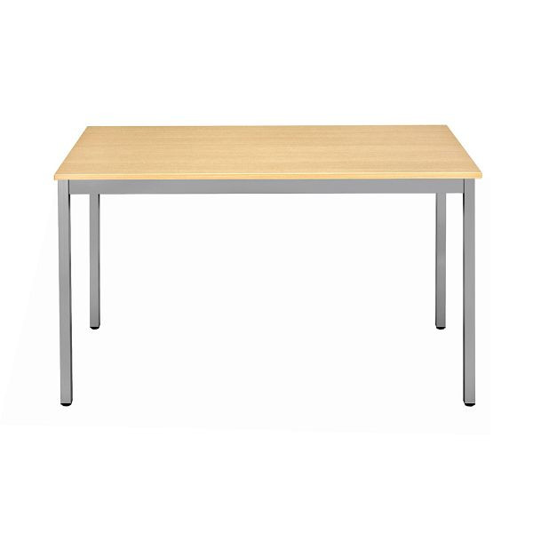 Bisley Mehrzwecktisch, Breite 1600 mm, Tiefe 800 mm, 19mm Tischstärke, 399 chrom x BC buche, MT1608BC399