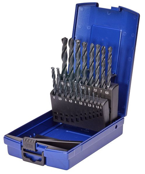 SW-Stahl Spiralbohrersatz, HSS-R, 1-10 mm, 19-teilig, Kunststoffkassette, 81419L
