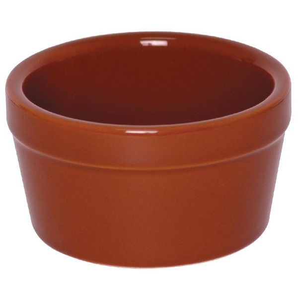 Olympia Rustic Auflaufförmchen Terrakotta 7,7cm, VE: 6 Stück, CD739