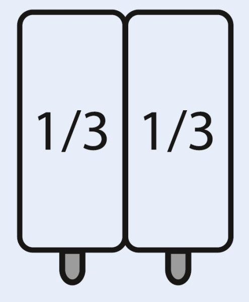 Saro E7/CPCEXC Nudelkorb-Set 2 x 1/3 GN, 423-4010, 4017337423866
