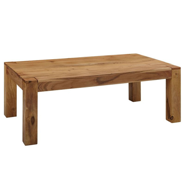 Wohnling Couchtisch MUMBAI Massivholz Akazie 110 cm breit Design Natur-Produkt Landhaus-Stil, WL1.448