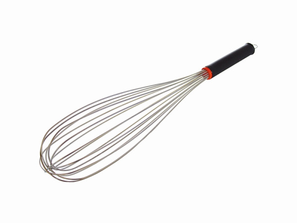 Schneider Rührbesen 16 Drähte Edelstahl, 450 mm, Griff Nylon Polyethylen schwarz mit Aufhänger, 170074