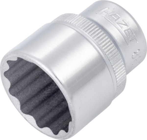 Hazet Steckschlüsseleinsatz, Doppelsechskant, Vierkant hohl 10 mm (3/8 Zoll), 20 mm, Mit Rändelung, 880Z-20