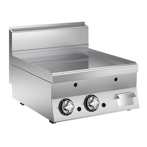 Mareno M1-600 Gas-Grillplatte mit glatter verchromter Platte, 60cm, 161.049