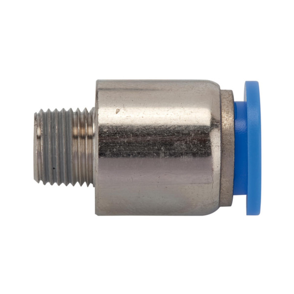 Riegler Gerade Steckverschraubung »Blaue Serie«, rund, R 3/8 außen Ø 14mm, 135633