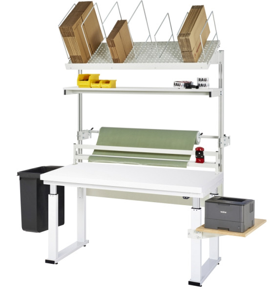 RAU Packtisch Komplettset 04, 08-WB, B2000 x T700, H-Platte, 08-WB-200-070-H-VP04.12