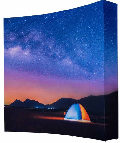 Showdown Displays Pop-Up Impress 3 x 3 Curved Front und Seiten, IMPR33C-G