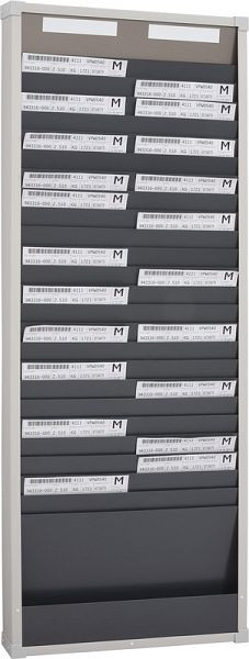 Eichner Karten-Board, Spalten: 2, Fächer: 25, 1.350 x 490 x 75 mm, 9219-02003