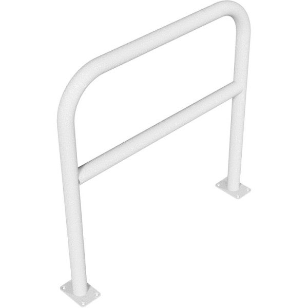 Stein HGS Anlehnbügel/Absperrbügel -Sylt-, 1000mm, ohne Farbe, mit Querholm, Bügel: Ø 60 mm, 21957