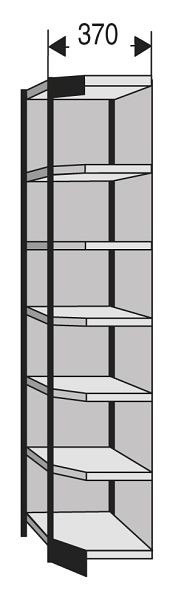 Kerkmann Büro Regal Progress 2000, mit Rückwand, H 2600 mm Kerkmann Büro Regal Progress 2000, mit Rückwand, H 2600 mm