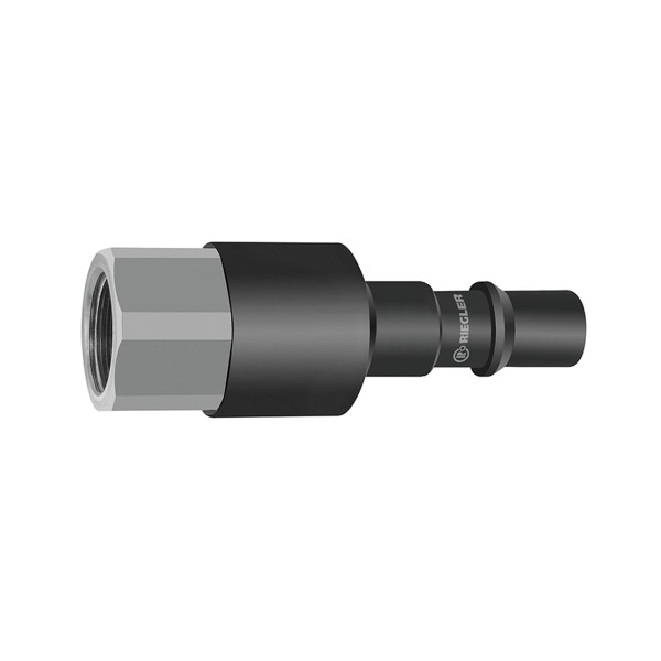 Riegler Nippel mit RSV für Kupplungen NW 11, ISO 6150 C, Stahl, G 1/2 IG, 141794