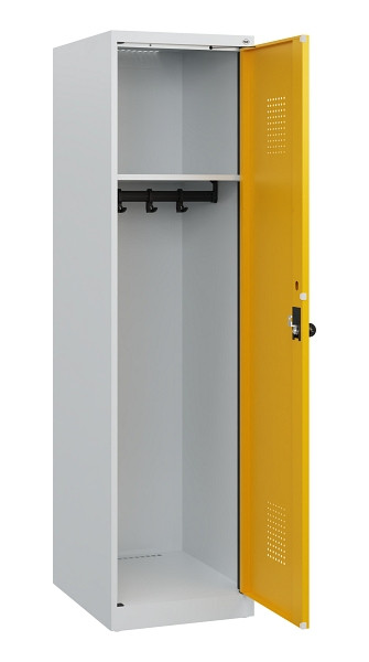 C+P Spind Evolo PLUS, 1 Abteil, 1530x400x500mm, 7035/1004, Drehriegel, 0490005-12 S10000