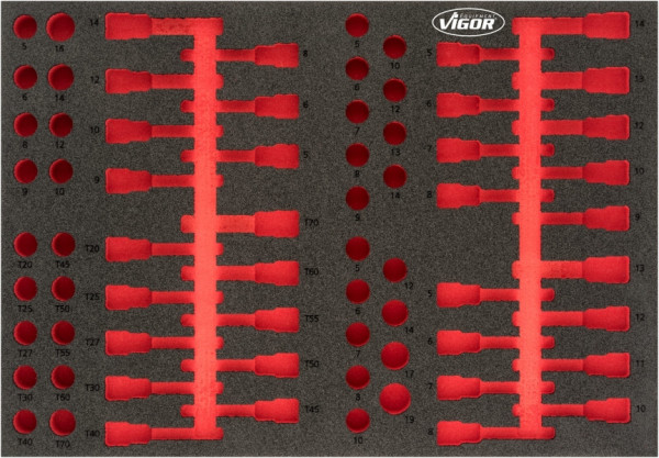 VIGOR 2-Komponenten-Weichschaum-Einlagen, Verwendung: V4753, V4752