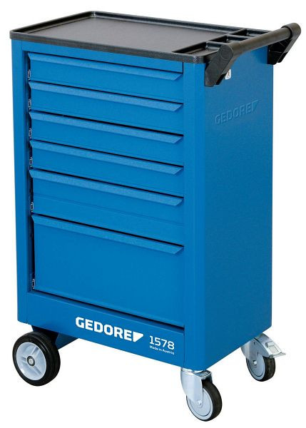 GEDORE Werkzeugwagen mit 6 Schubladen, 375 x 605 x 930 mm, 9018140
