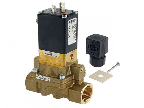 BENDER Magnetventil stromlos geschlossen Typ7, DN 32, 24V/50Hz, 5009705