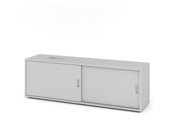 Hammerbacher Sideboard 1751S, 1,5 OH, Grau / Grau, 160x40x52cm, 1 verstellbarer Fachboden, XMST, XDSM, XBHM, XB, V1751S/5/5