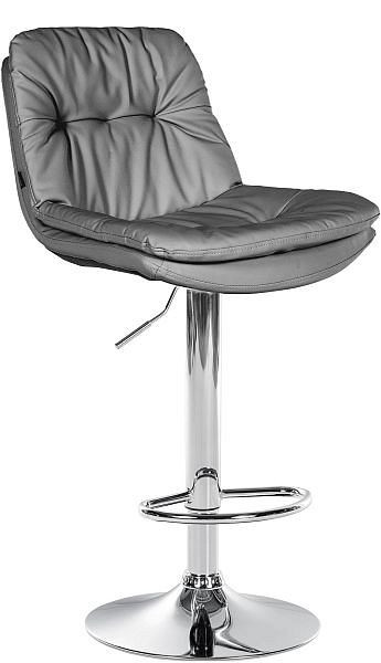 CLP Barhocker Laurel Kunstleder chrom, grau, 323915