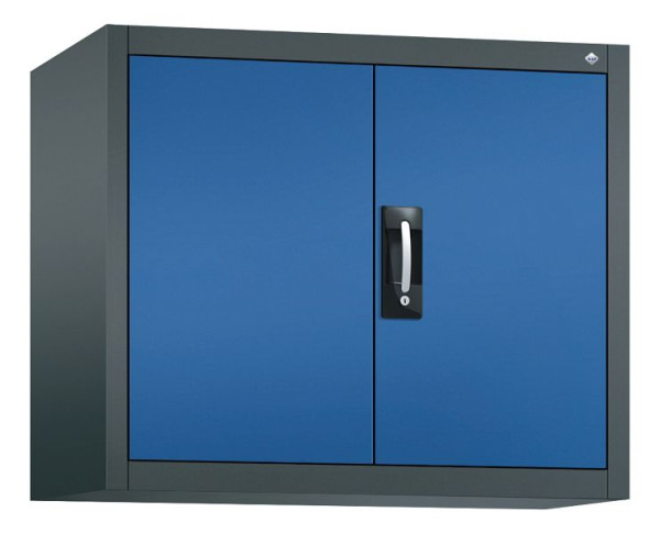 C+P Aufsatzschrank Acurado, H790xB930xT400mm, Farbe: Anthrazitgrau / Enzianblau, Muldengriff, 9265-009 S10081