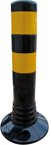 Schake Flexipfosten schwarz gelb reflektierender Streifen Ø 80 mm, Höhe: 450 mm, 412284BG