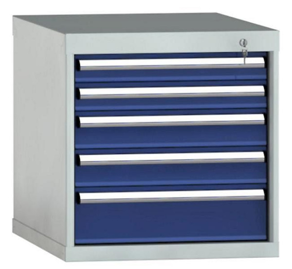 KLW Schubladenschrank 600 x 572 x 750 mm H x B x T, Einbaumaß: 500 mm, Einteilung: 27x36 Einheiten, EA / 100 kg, SEB0600-05EP-001