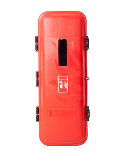 DENIOS Feuerlöscherschrank BigBox XL aus Kunststoff, für 9-bis12-kg-Feuerlöscher, 257-075