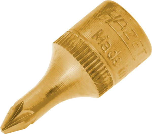 Hazet Schraubendreher-Steckschlüsseleinsatz, Vierkant hohl 6,3 mm (1/4 Zoll), Pozidriv Profil PZ, PZ1, 8507-PZ1
