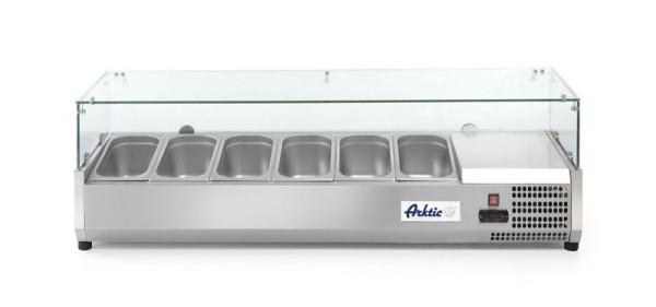 Arktic Aufsatzkühlvitrine 6x GN 1/3, LxBxH: 1405x395x430 mm, 232972