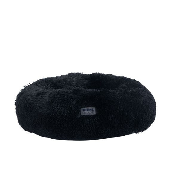 HOME DELUXE Haustierbett MUFFIN - Farbe Schwarz, Größe L, 50180