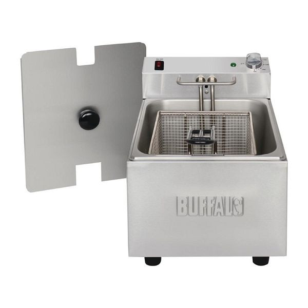 Buffalo Fritteuse 5L, 230V, 2,8kW, 12A, Größe: 32(H) x 27(B) x 41(T) cm, FC256
